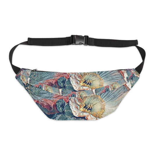 Peonies Art to Wear Floral Print Everyday Large Fanny Pack