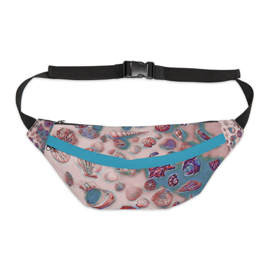 Beach Vibes Shell Print Large Fanny Pack