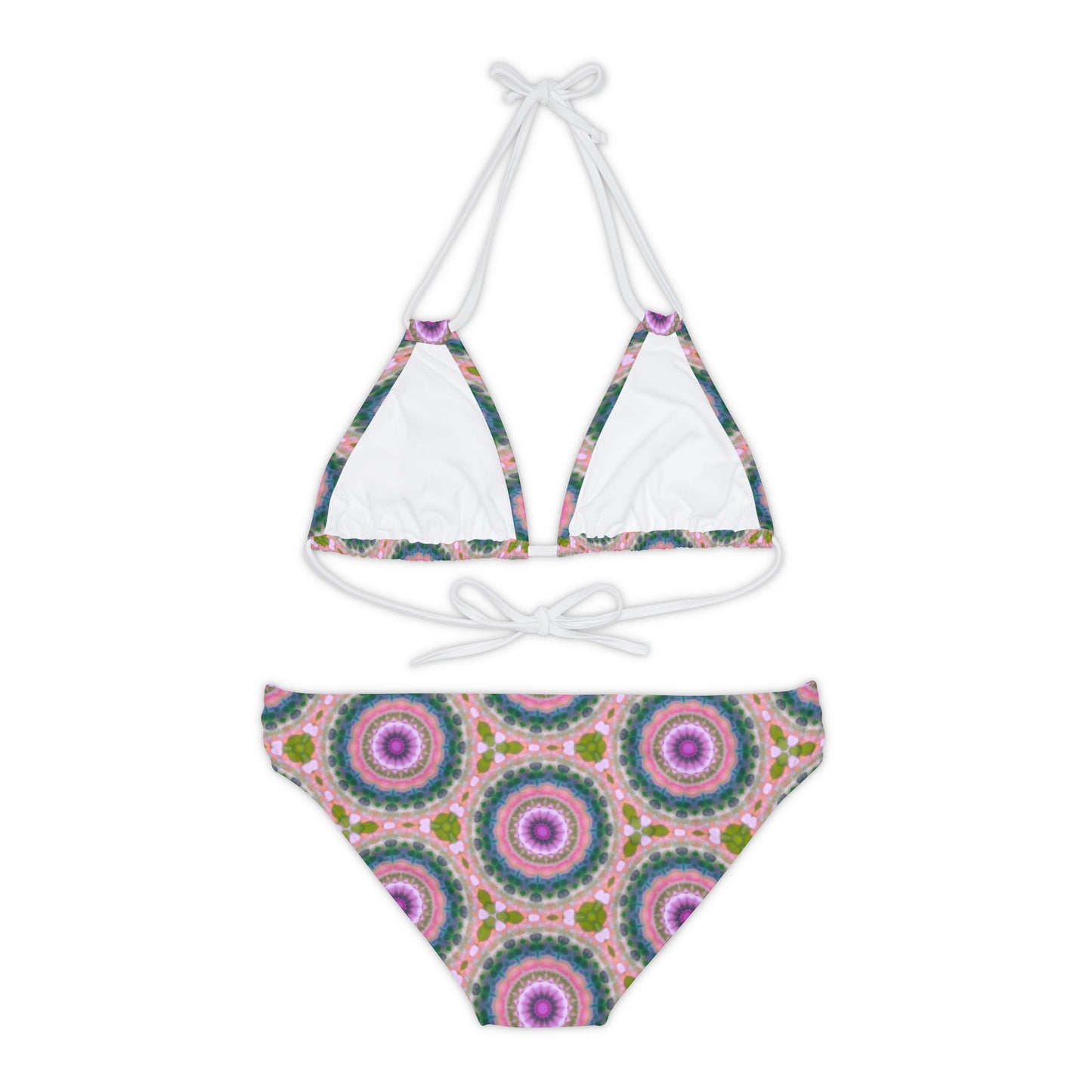 Purple Gypsy Multicolor Bohemian Strappy Bikini Set