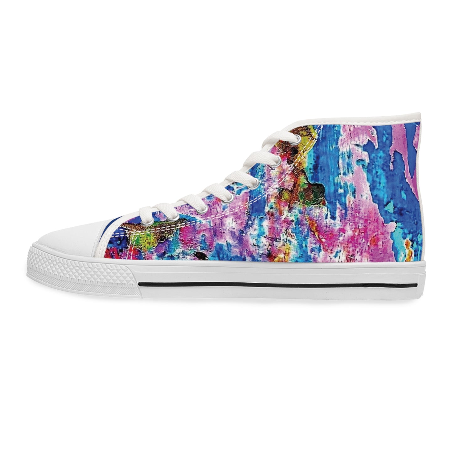 Abstract Multicolored Art to Wear Women's High Top Sneakers