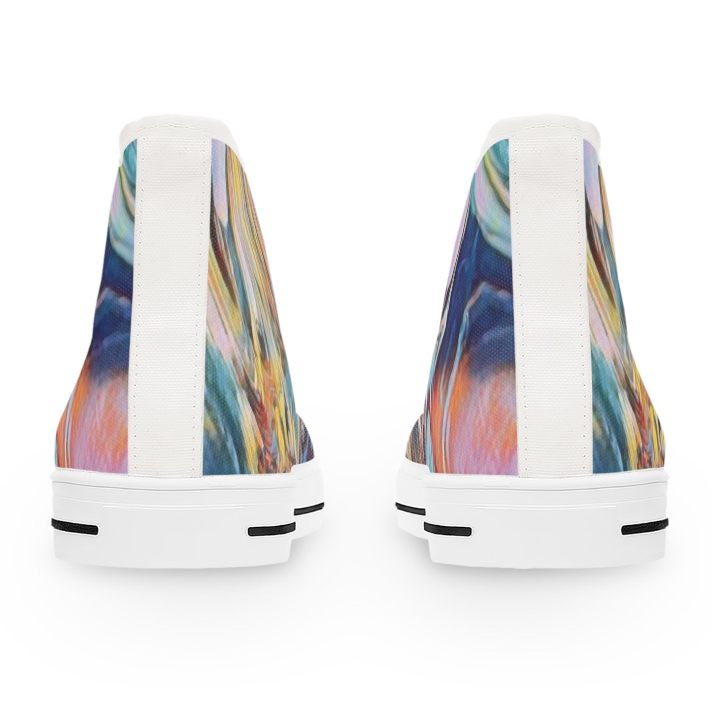 Art to Wear Multicolored Abstract Print Women's High Top Sneakers