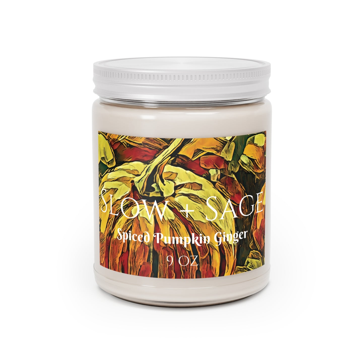 Slow + Sage Spiced Pumpkin Ginger Scented Candles, 9oz