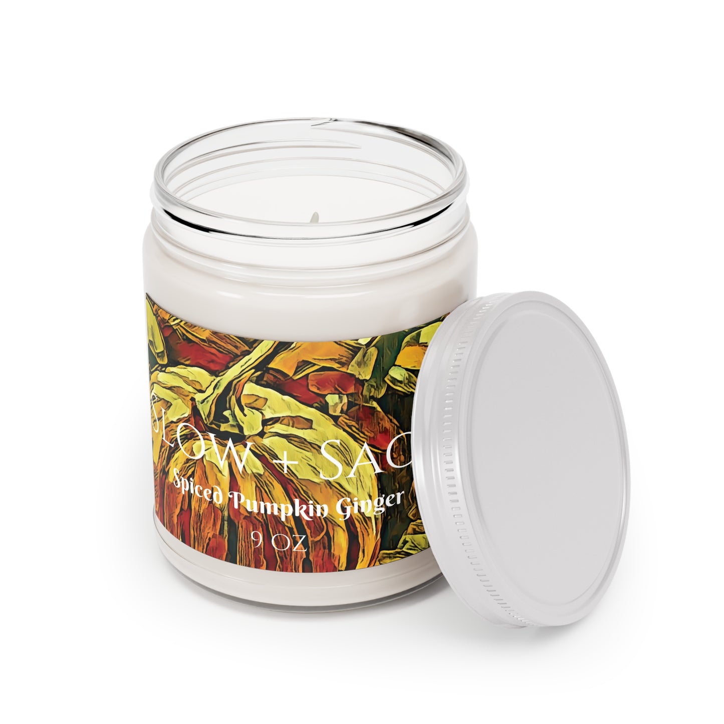 Slow + Sage Spiced Pumpkin Ginger Scented Candles, 9oz