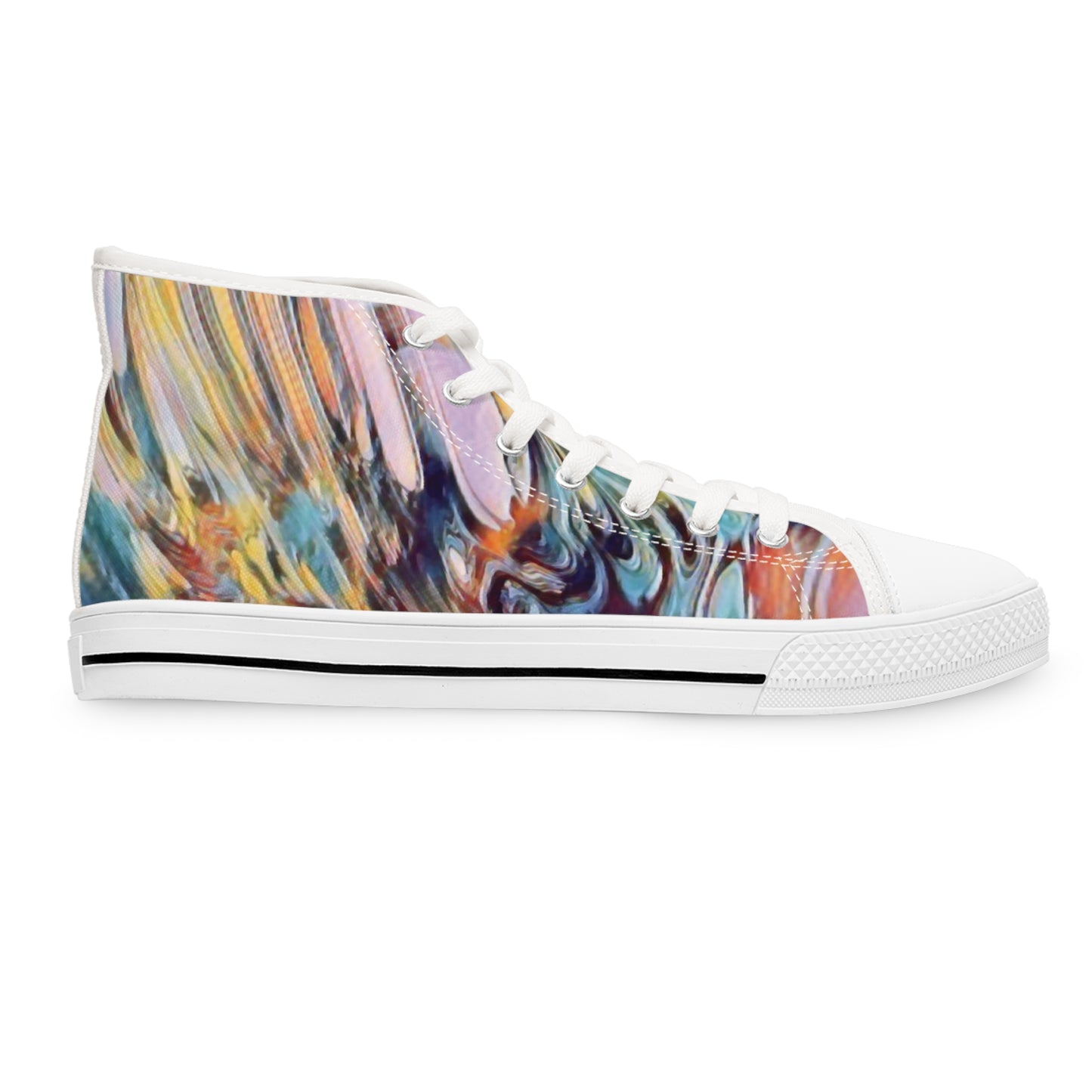 Art to Wear Multicolored Abstract Print Women's High Top Sneakers