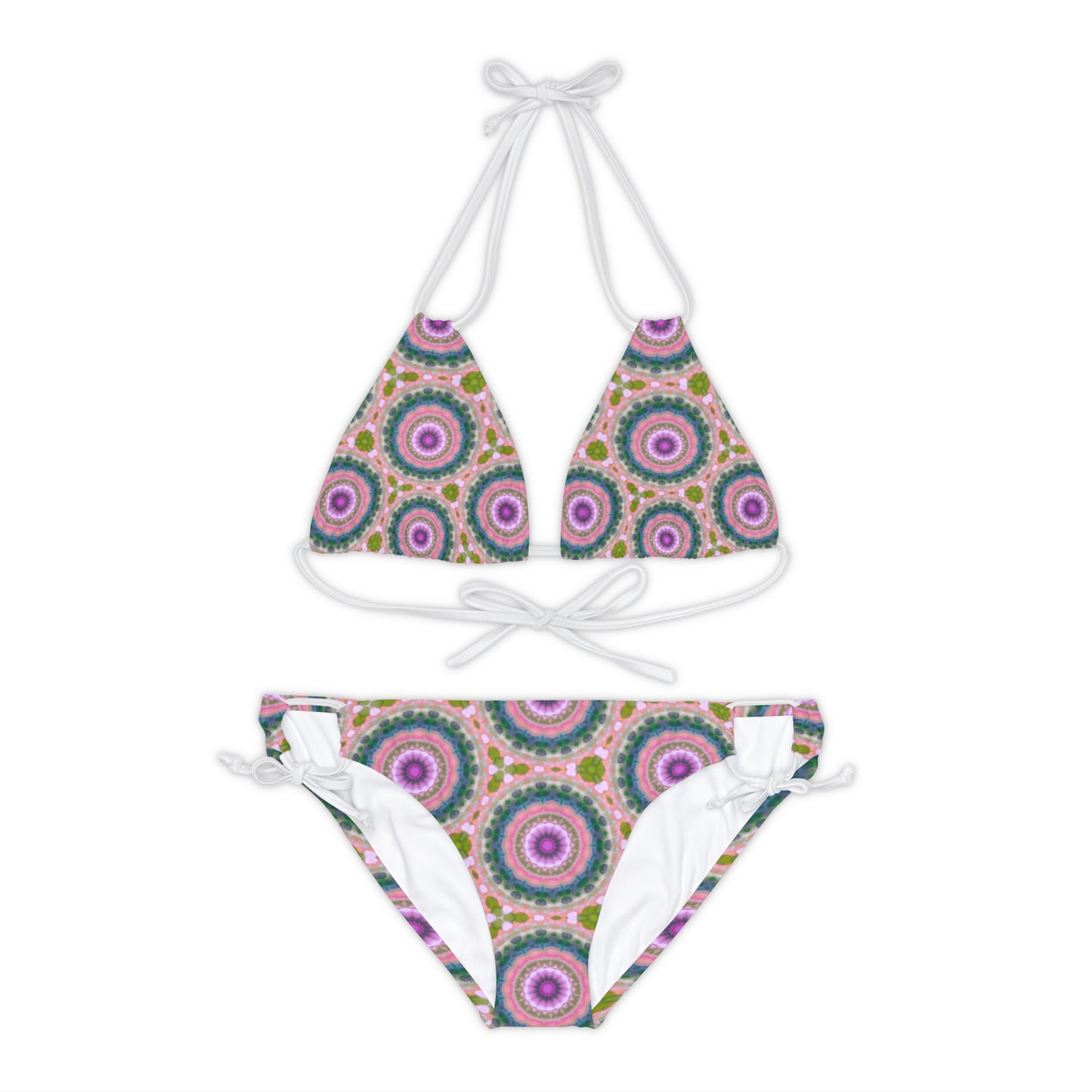 Purple Gypsy Multicolor Bohemian Strappy Bikini Set