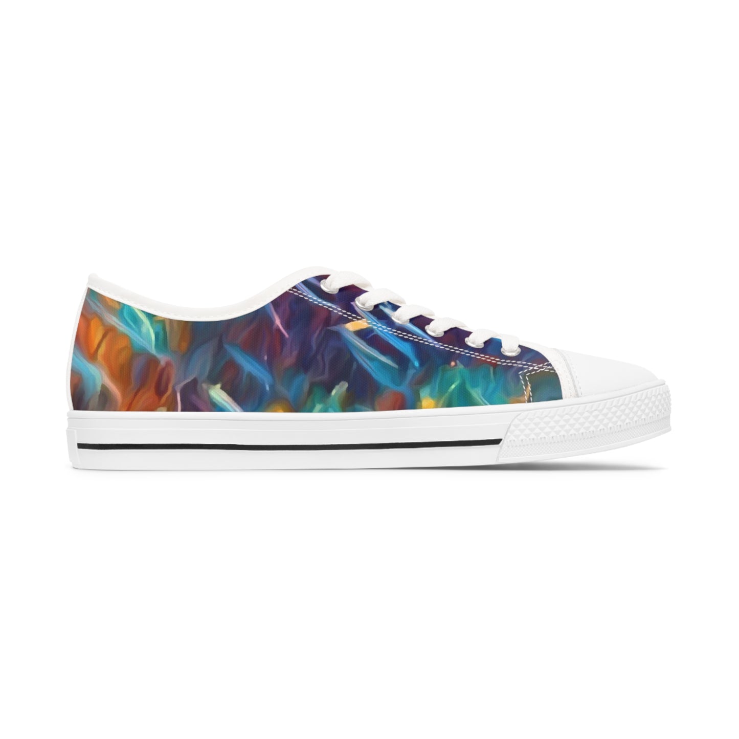 Art to Wear Vibrant Geometric Print Women's Low Top Sneakers