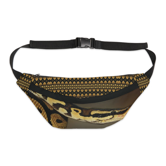 Snakeskin Print Reptiles Rule Serpent Large Fanny Pack Utilitarian or Festival